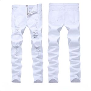 FREDD MARSHALL Men's & Big Boy's Skinny Slim Fit Ripped Jeans, 32" Inseam